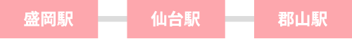 盛岡駅-仙台駅-郡山駅