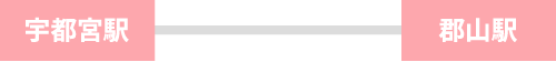 宇都宮駅-郡山駅