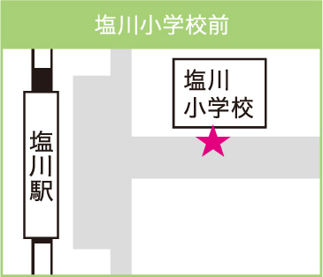 塩川小学校前マップ