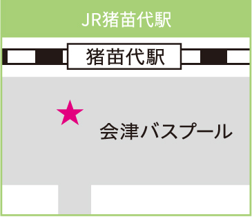 JR猪苗代駅マップ